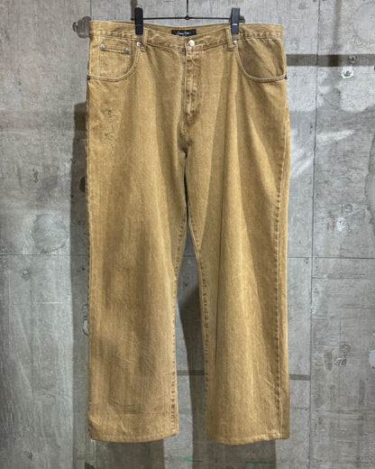 Sean John Embroidered Wide Denim Pants