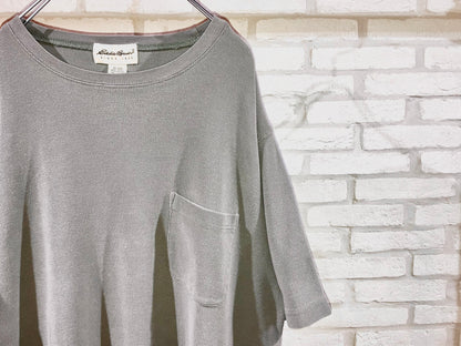 "Eddie Bauer" 00s Kanoko Fabric Pocket Tee