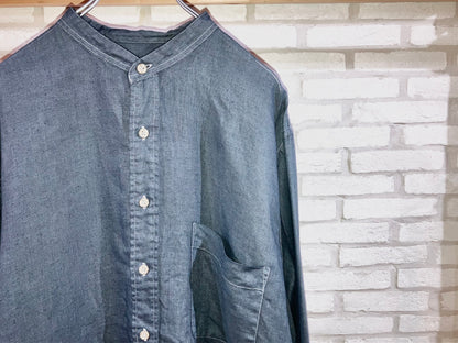 "Eddie Bauer" 00s Garment Dye Linen Shirt