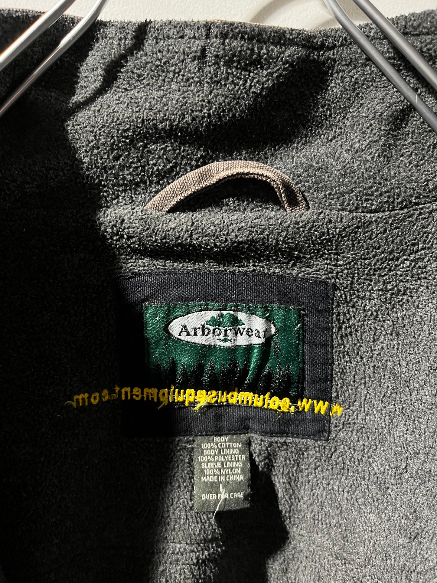 Washed duck work jacket