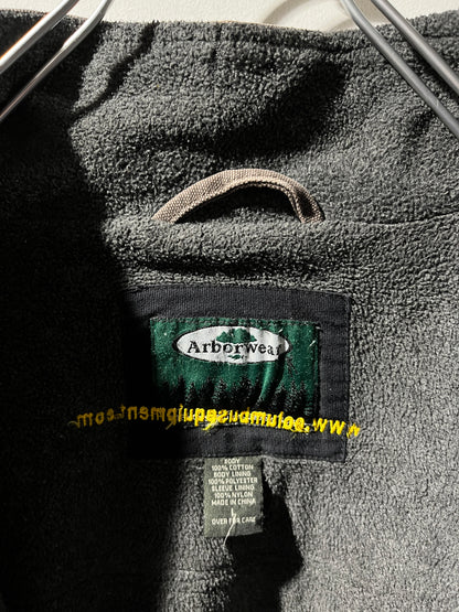 Washed duck work jacket