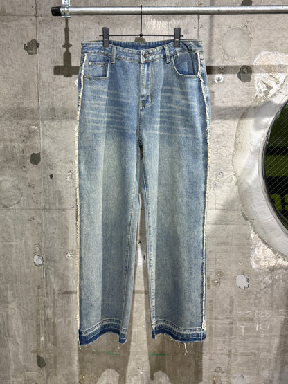 Side Fringe Denim Pants