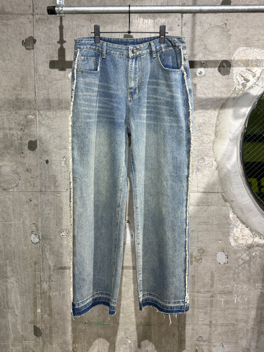 Side Fringe Denim Pants