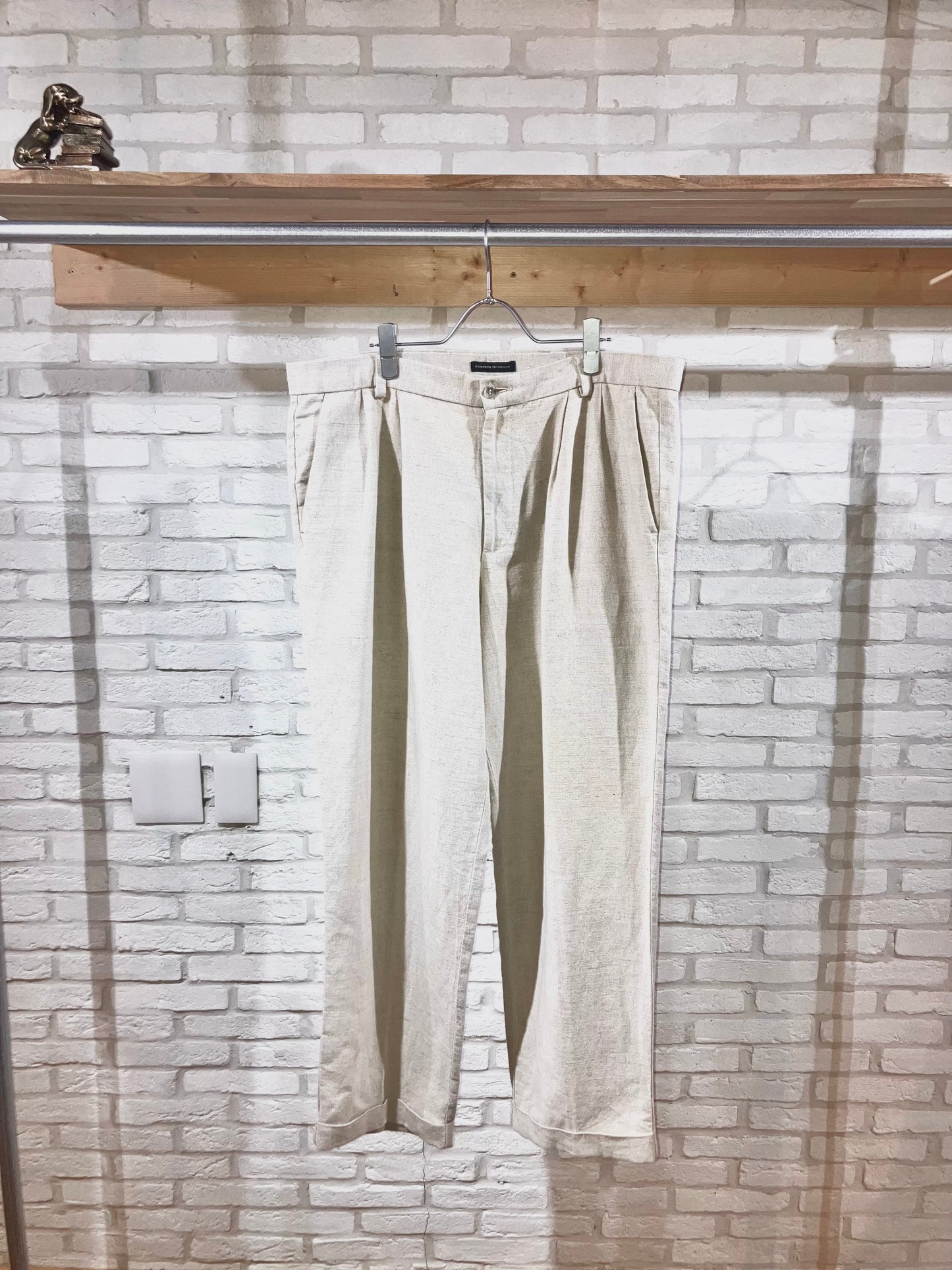 "DOCKERS" 00s Linen&Cotton Wide Slacks