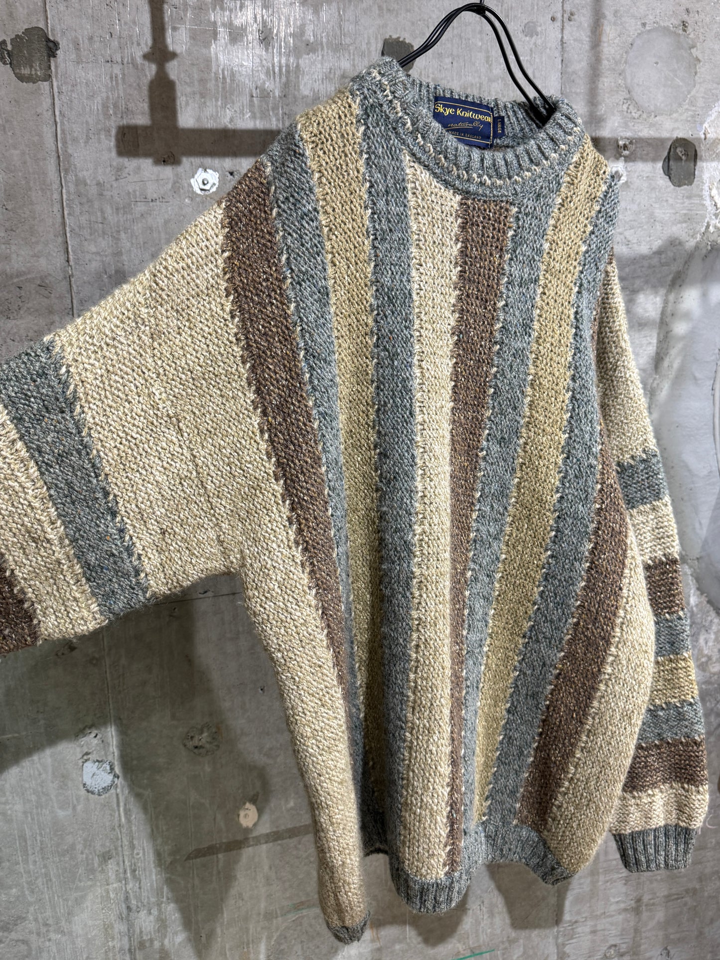 Old England made Wool Striped Sweater