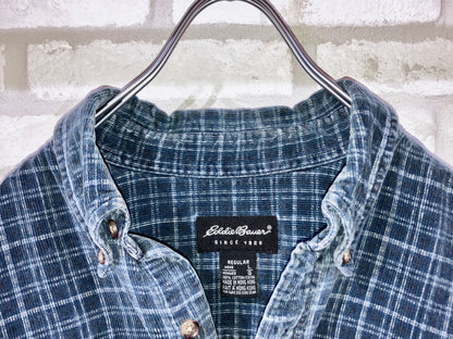"Eddie Bauer" Old Couduroy Check Shirt