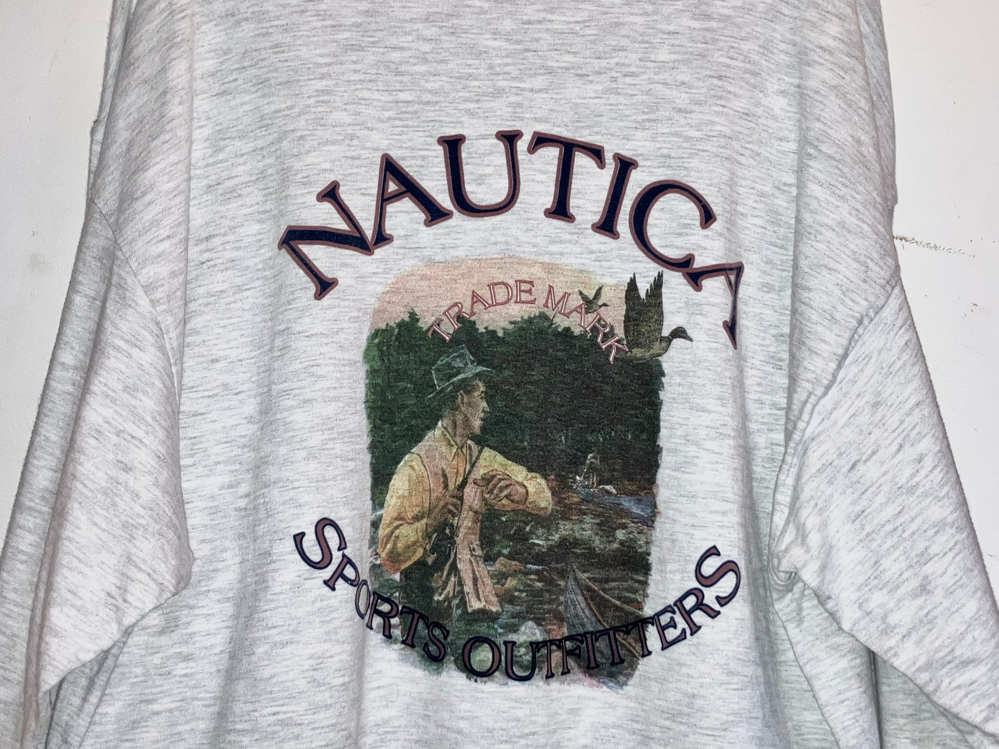 "NAUTICA" Old Printed LS Tee