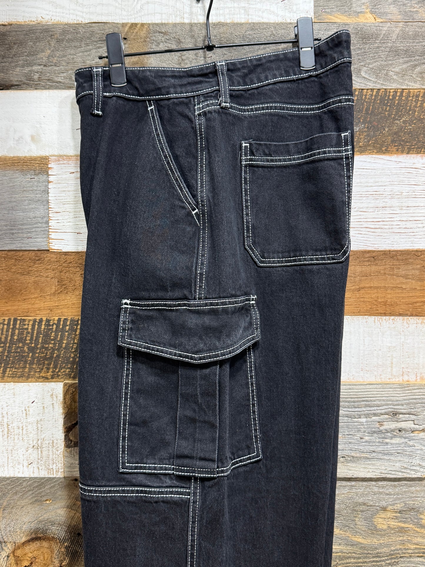 10s Wide Denim Cargo Pants