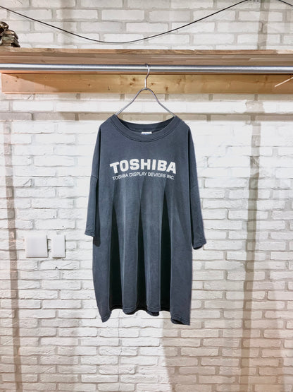"TOSHIBA" Old Oversized Printed Tee