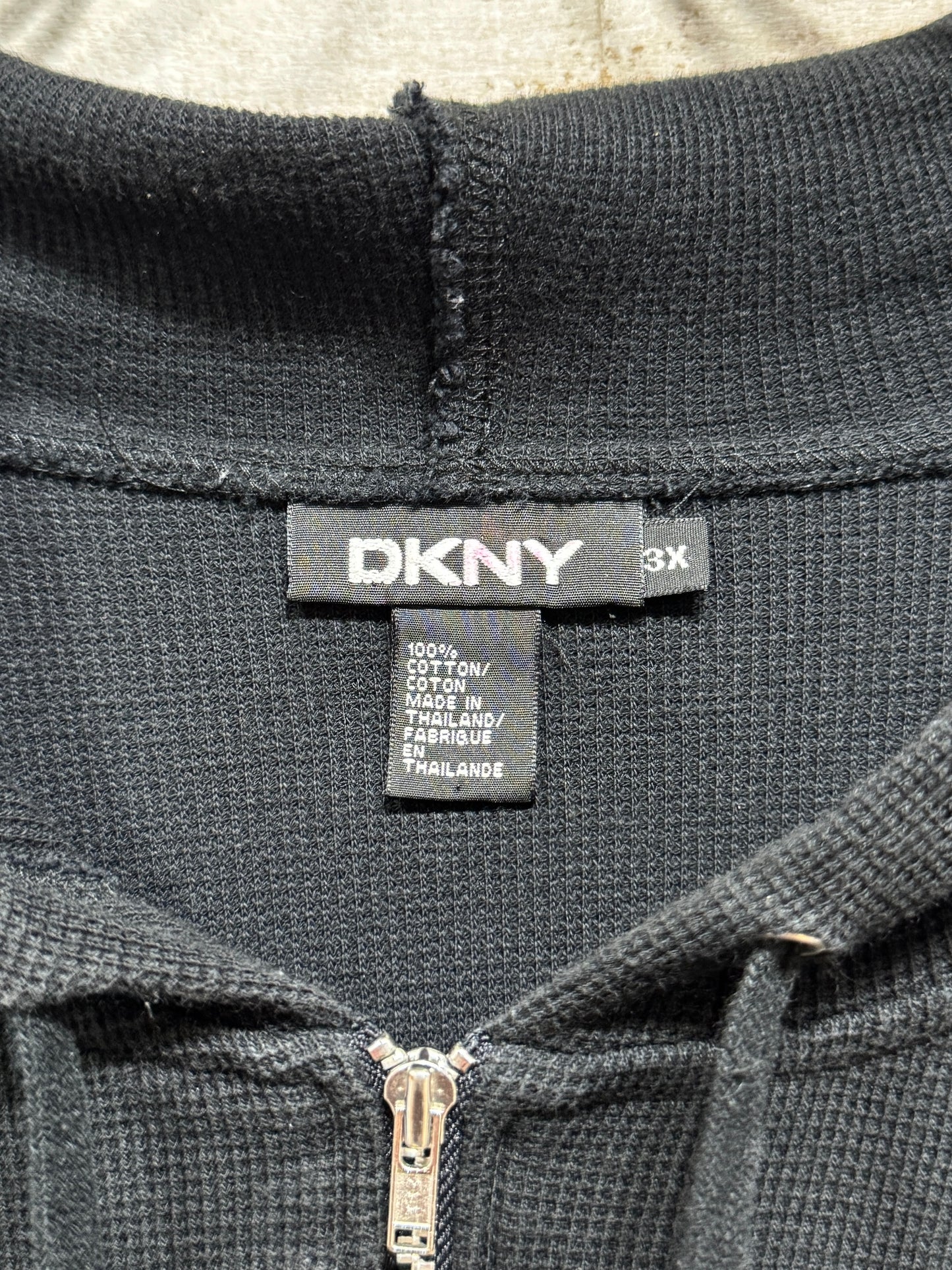 00s DKNY SS Zip-up Boxy Hoodie