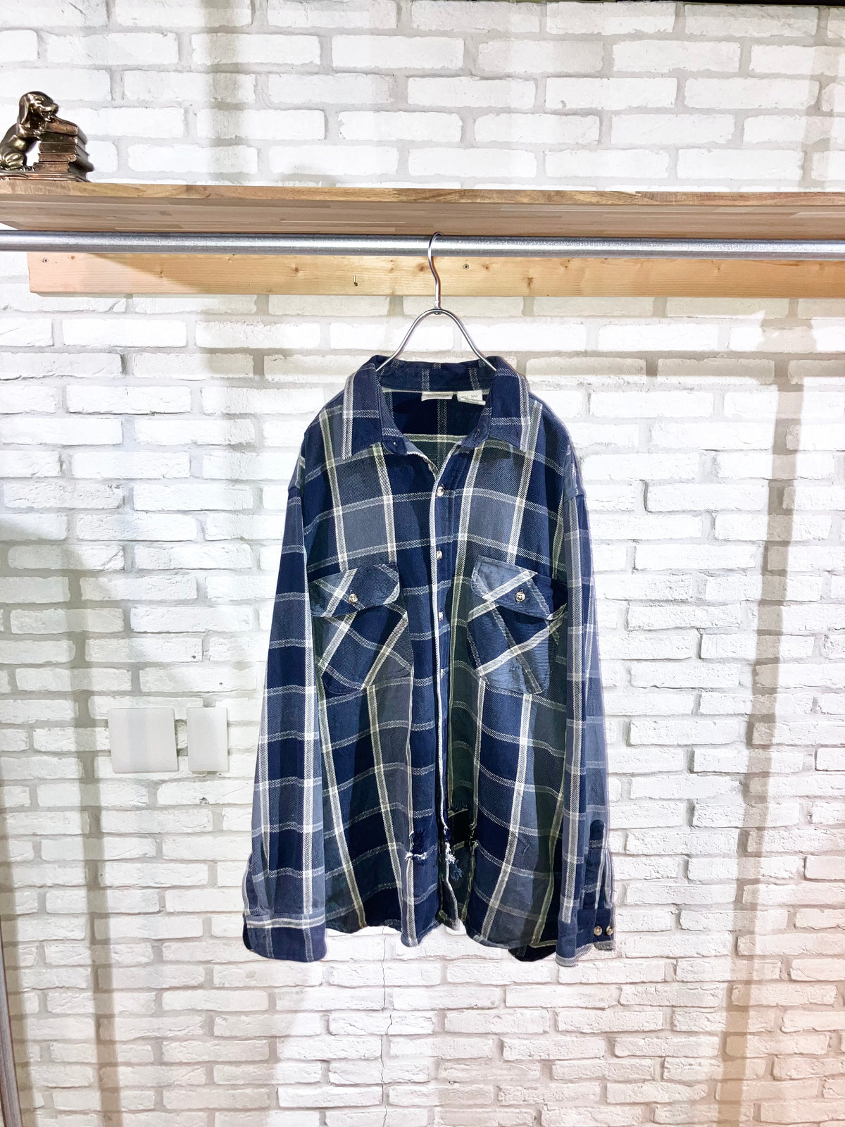 "FIVE BORTHER" 00s Heavy Flannel Check Shirt
