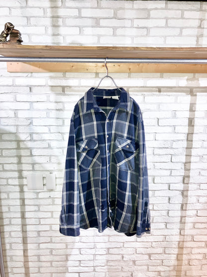 "FIVE BORTHER" 00s Heavy Flannel Check Shirt
