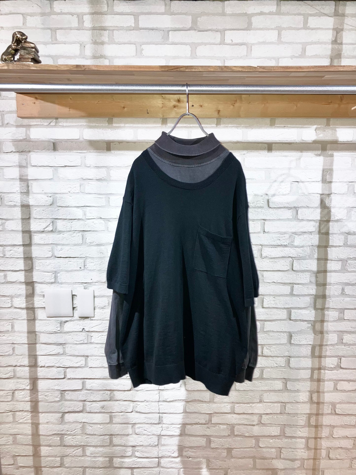 "BANANA REPUBLIC" 10s Knit Pocket Tee