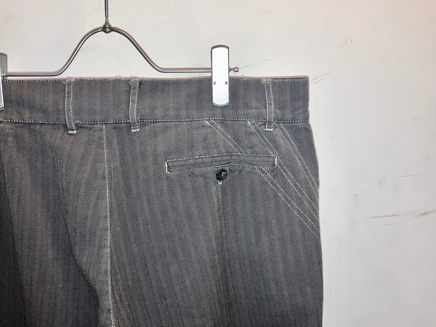 00s Design Herringbone Flare Pants