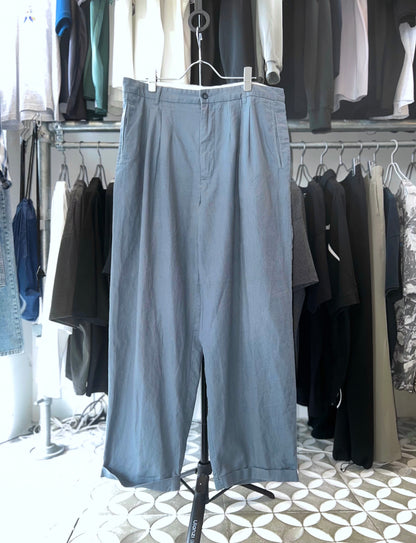 Old Linen mix Loose Wide Trousers
