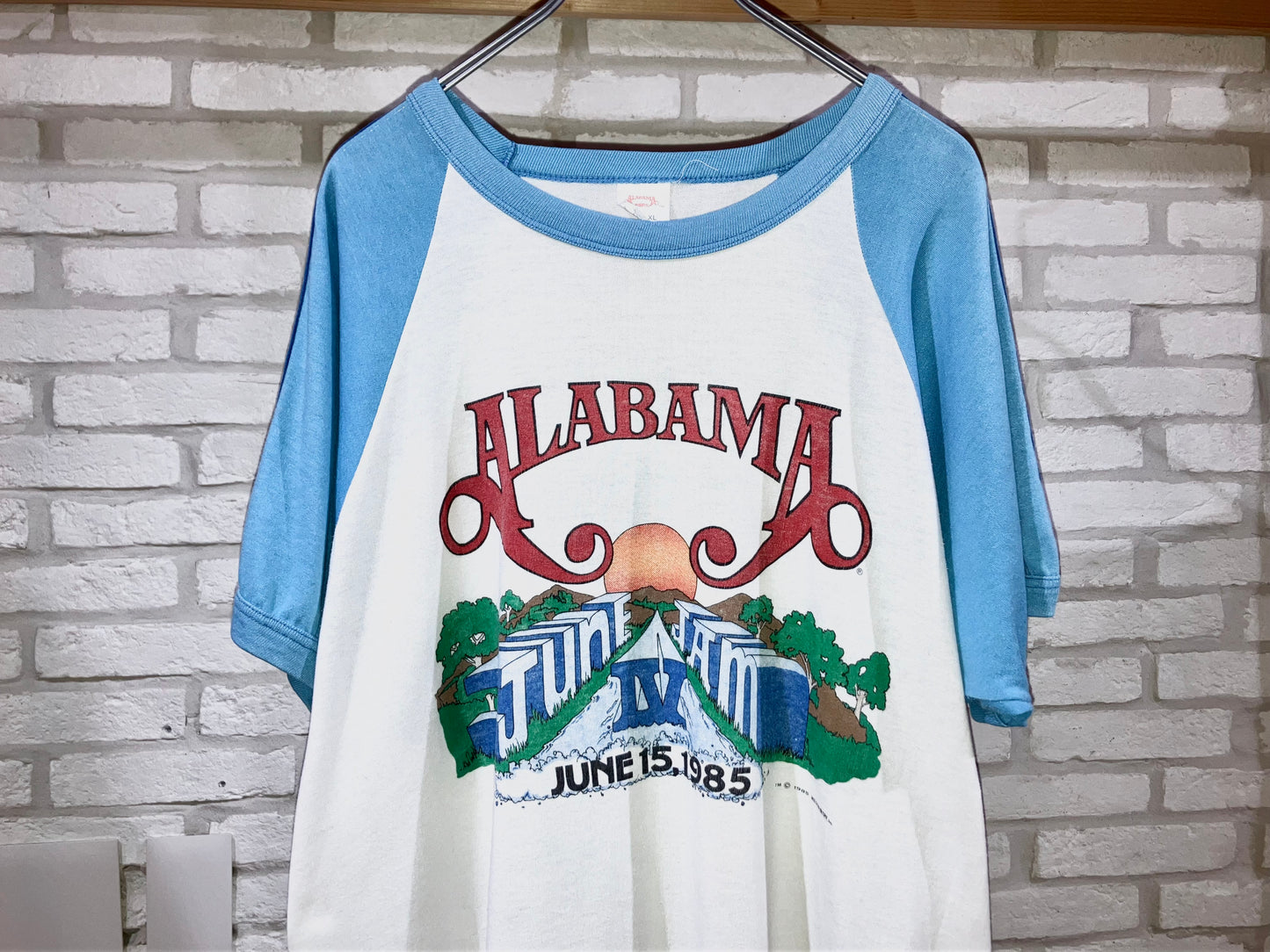 Vintage Printed Raglan Tee