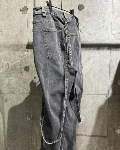 10s Design Flare Denim Cargo Pants