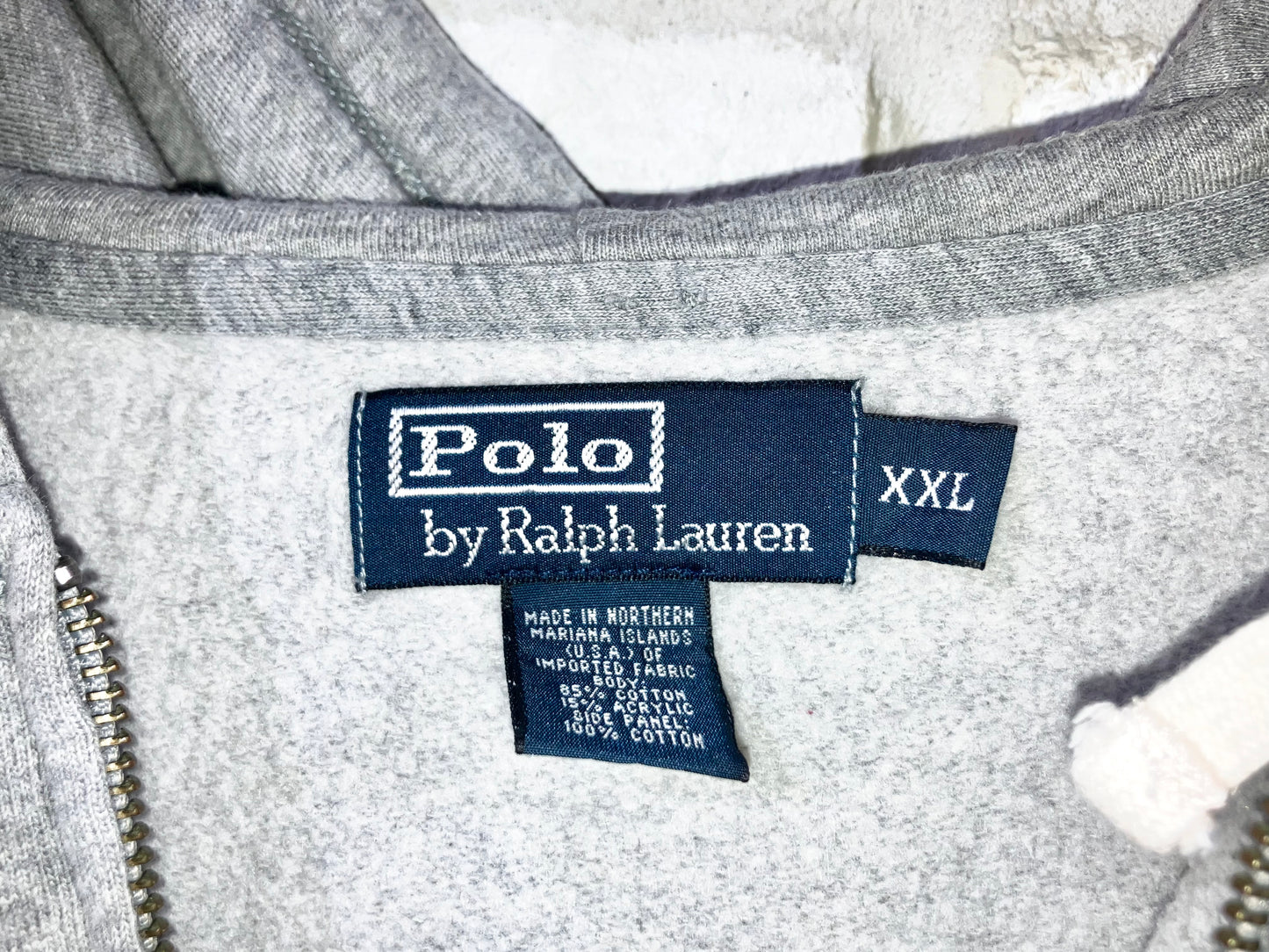 "Polo by Ralph Lauren" Old Oversized RW Type Zip Hoodie