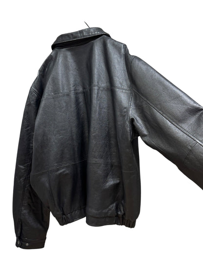 Old Croft & Barrow Leather  Zip Up Jacket