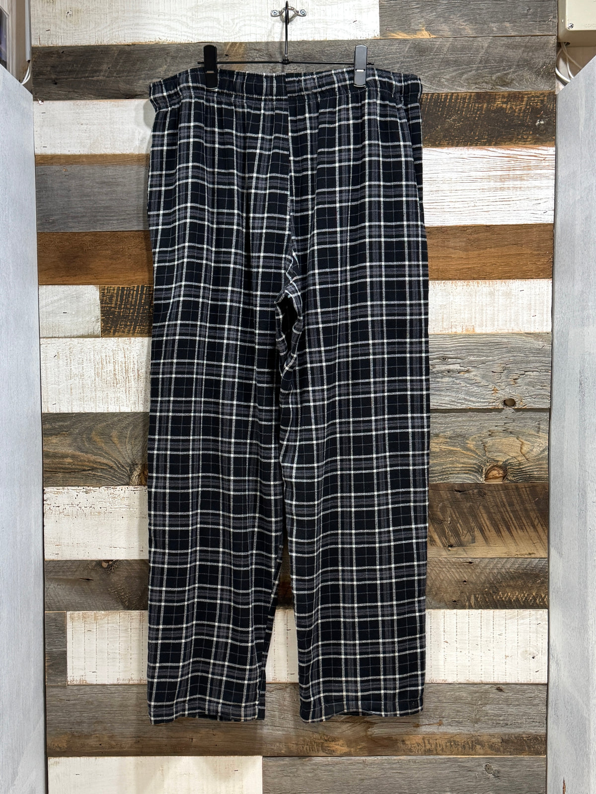 George Plaid Plannel Wide EZ Pants