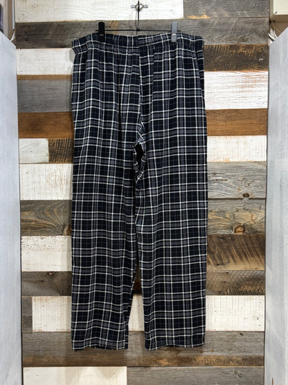 George Plaid Plannel Wide EZ Pants