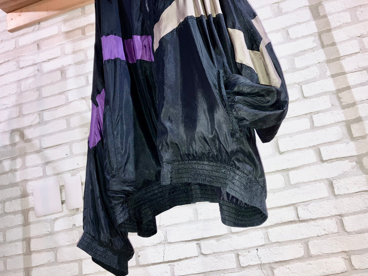 "BILL BLASS" Old Oversized Design Silk Blouson