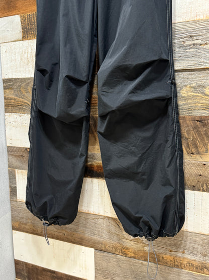 Black Nylon Cynch Pants