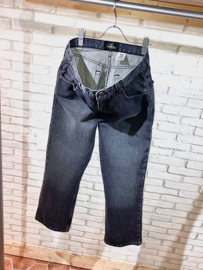 "RED HEAD" old straight denim pants