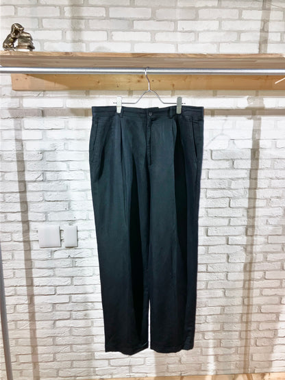 "claiborne" 00s Linen&Rayon Wide Slacks
