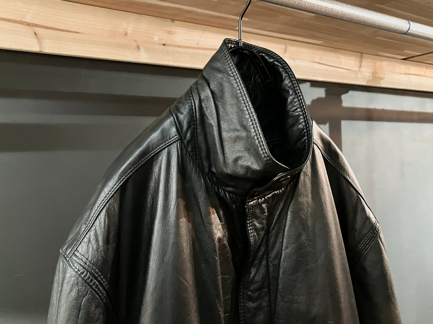 "MEMBERS ONLY" Old Design Leather JKT