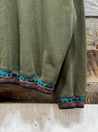Bachrach 3D Knit Trim Half-Zip Pullover Sweatshirt