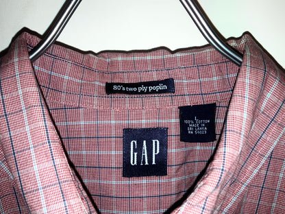 "GAP" 00s Design Check Shirt