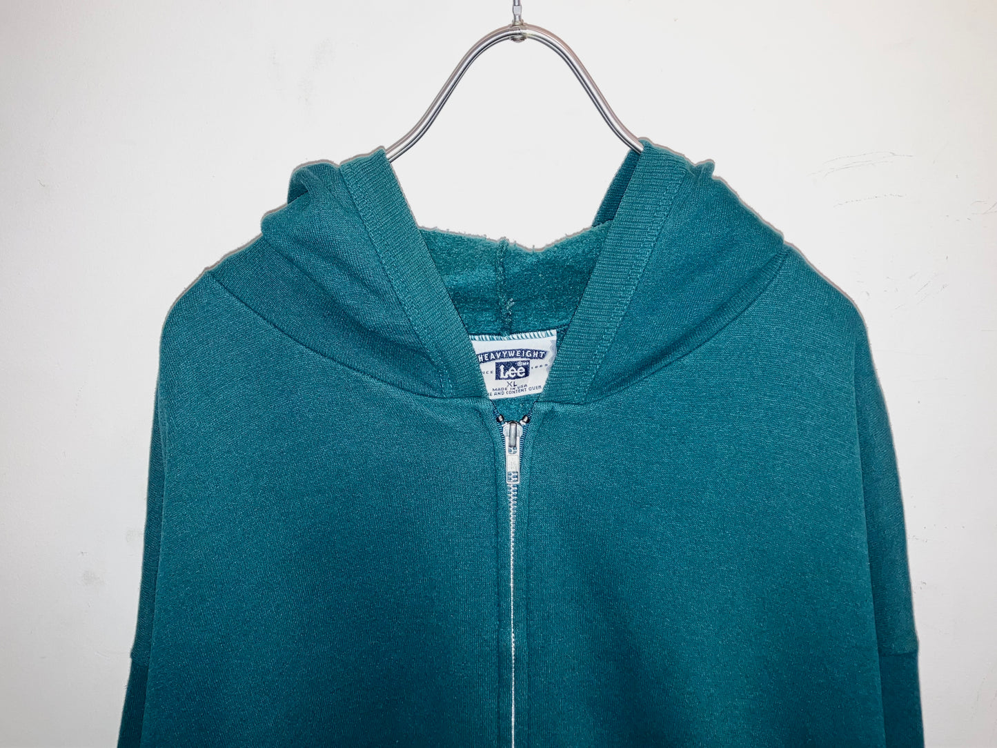 "Lee" Old Wide&Short Zip Up Hoodie