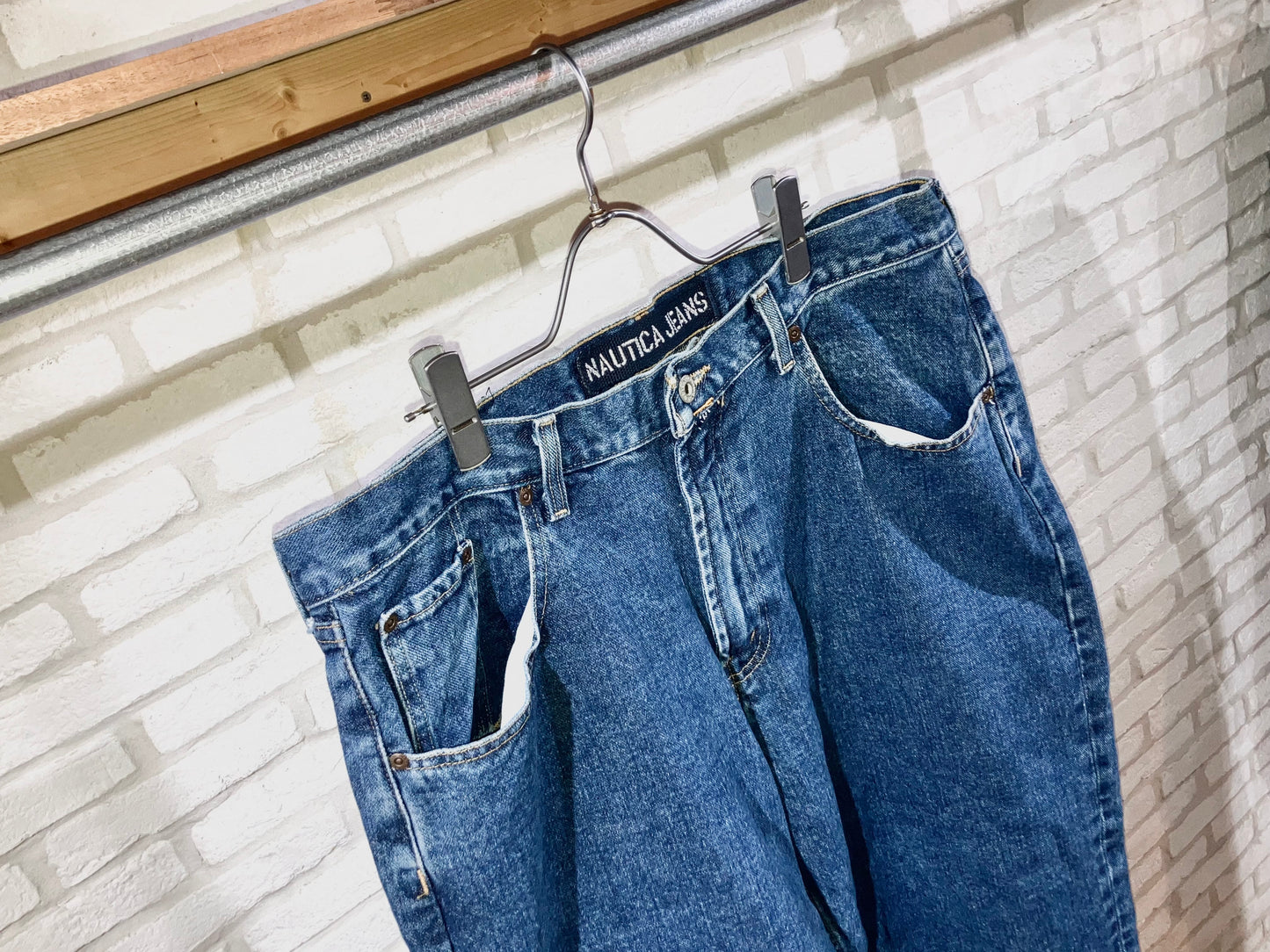 "NAUTICA" Old Wide Denim Pants