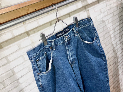 "NAUTICA" Old Wide Denim Pants