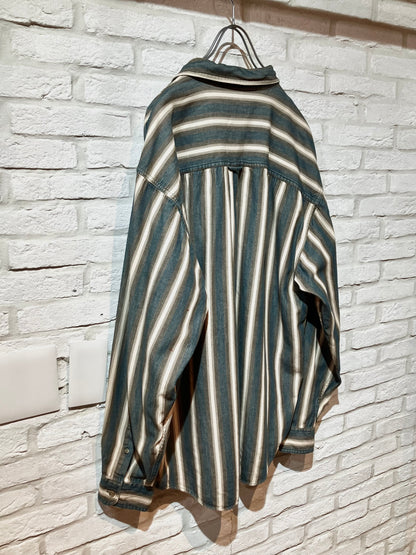 "Eddie Bauer" Old Stripe Shirt