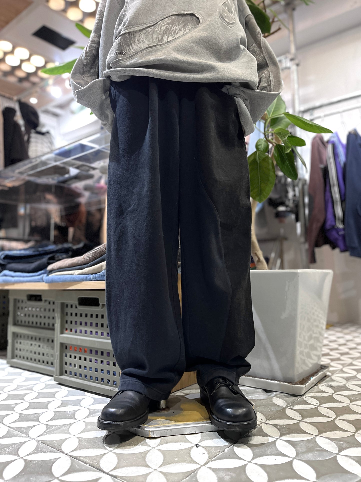 REMAKEBYK × Business as Usual Split Pants BLK