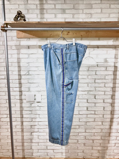 "UTILITY" Old Design Wide Denim Pants
