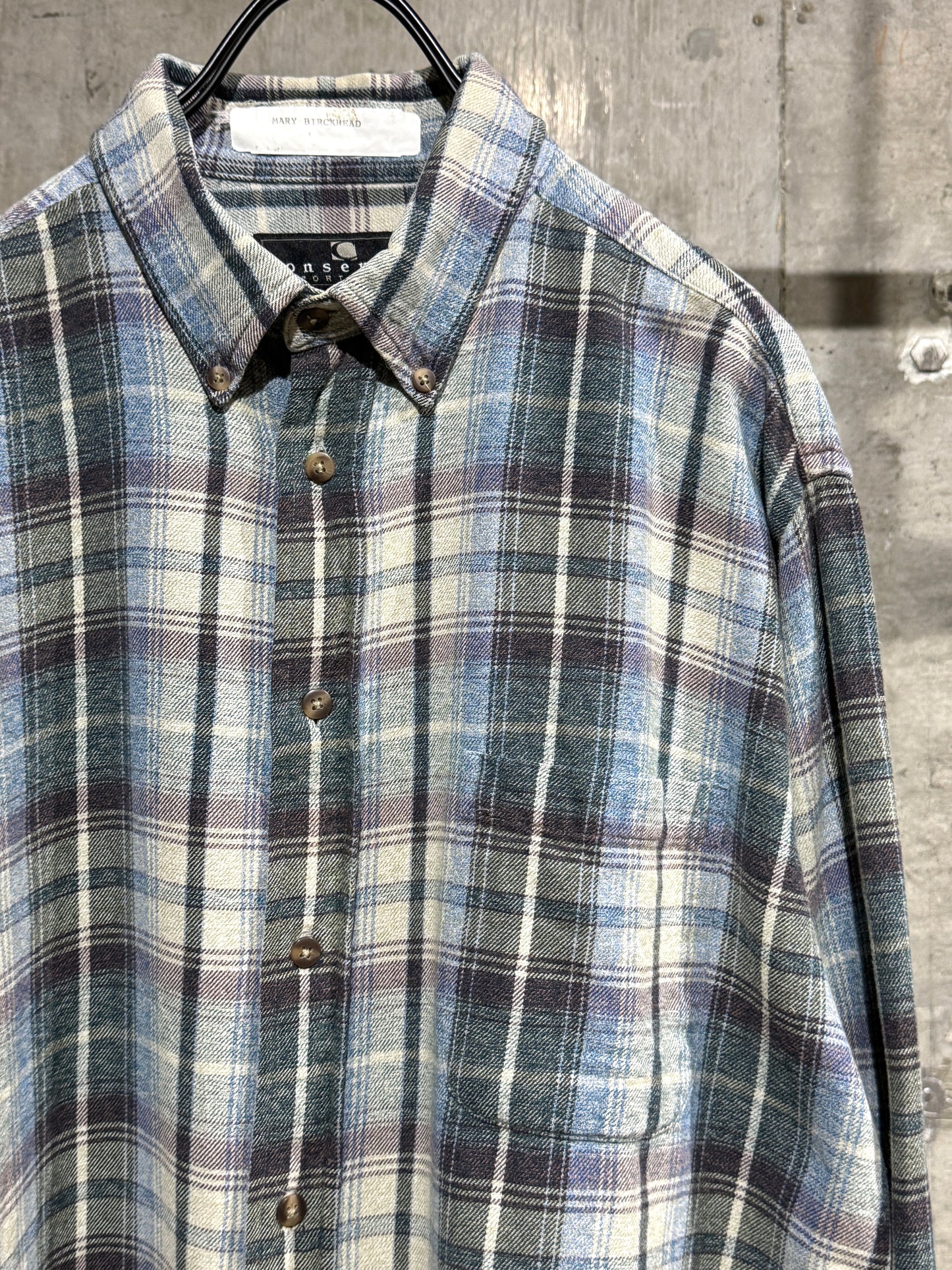 00s Vintage Cotton Plaid Shirt