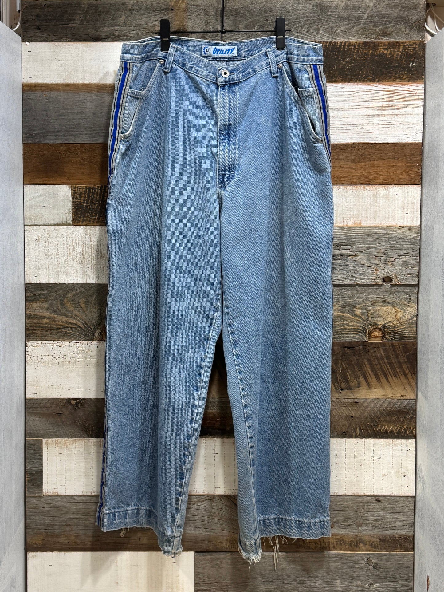 00s UTILITY Side Line Denim Painter Pants