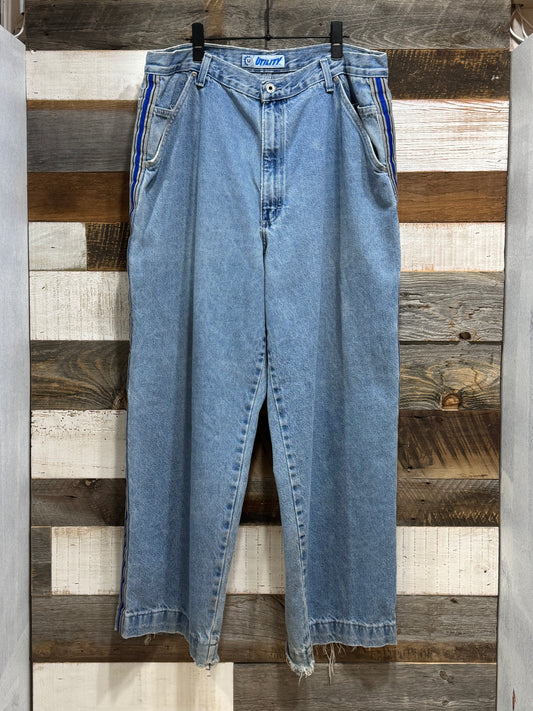 00s UTILITY Side Line Denim Painter Pants