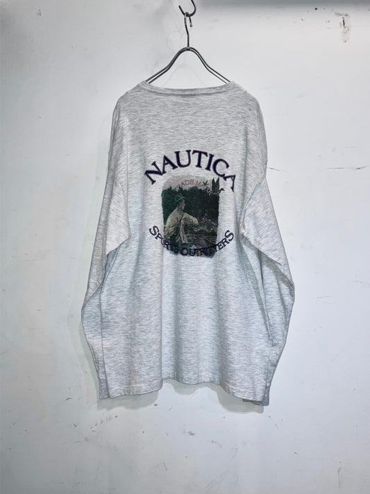"NAUTICA" Old Printed LS Tee