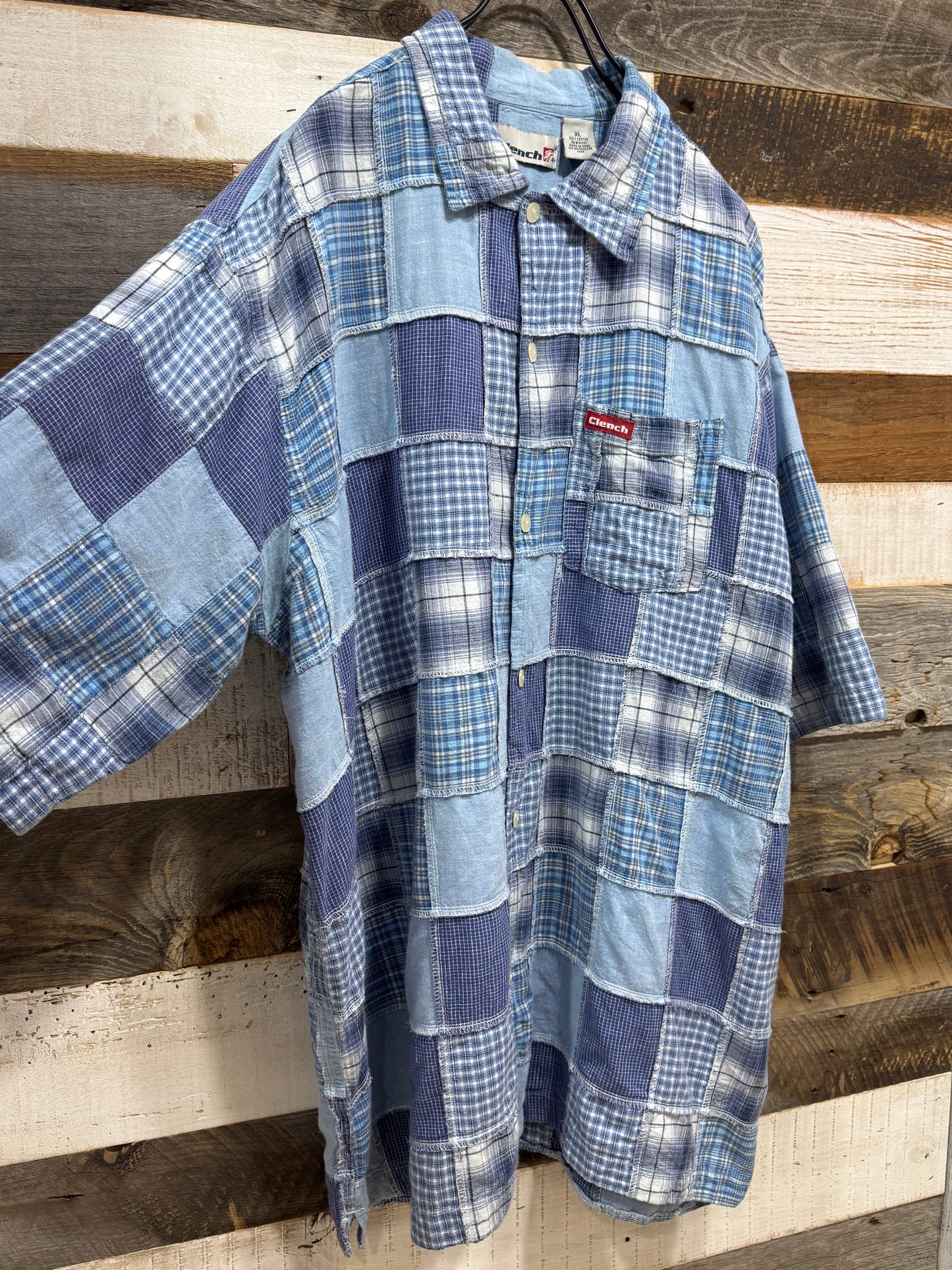 00s Clench Patchwork Design Shirt