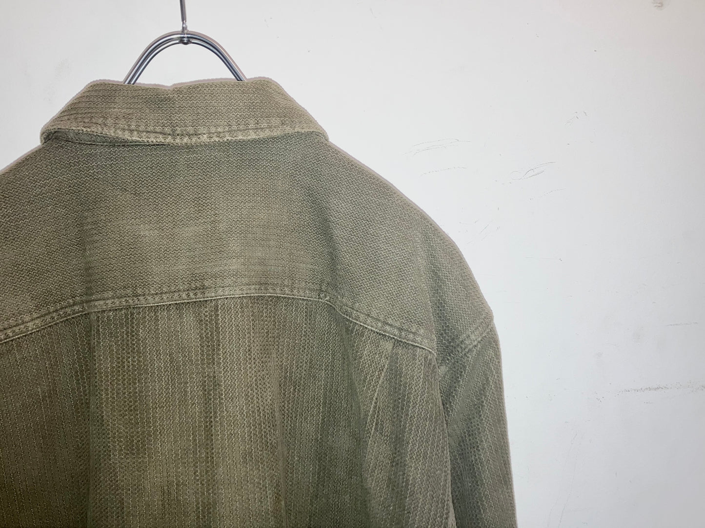 "BUGLE BOY" 00s Couduroy Design Zip Up Shirt