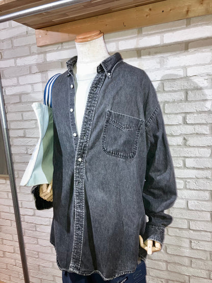 "ST JOHN'S BAY" Old Oversized Denim Shirt