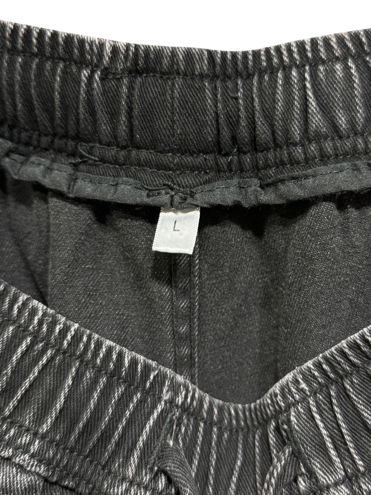 Euro Black Rayon Denim EZ Pants