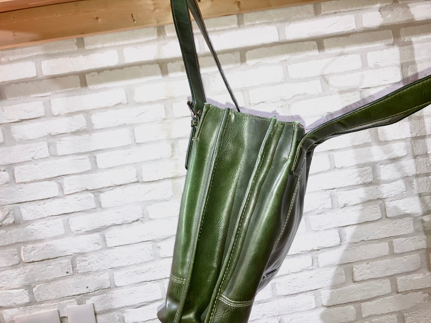 00s Vinyl Leather Design Bag