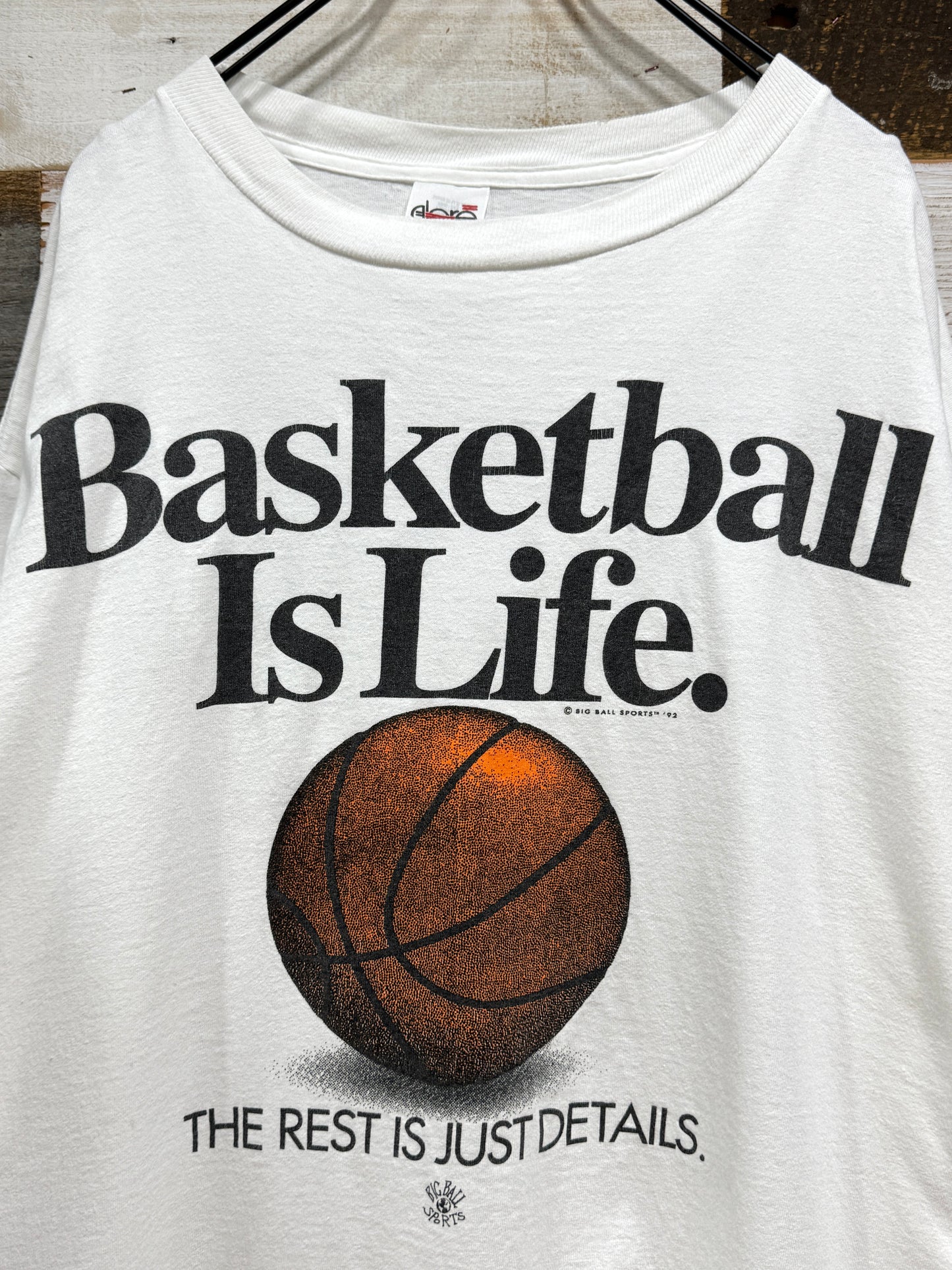 90s Big Ball Sports Basketball Is Life. Tee