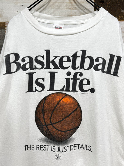 90s Big Ball Sports Basketball Is Life. Tee