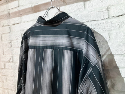 "pierre cardin" Old Oversized Stripe Shirt